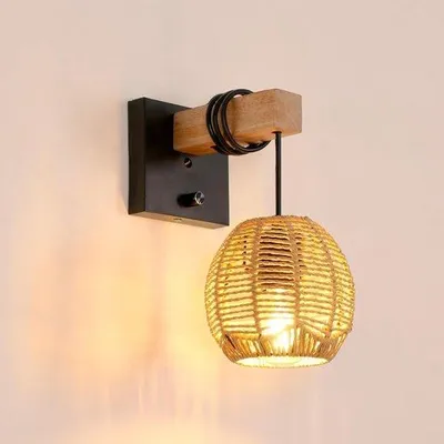 Obrázek produktu pro Průmyslová vintage nástěnná lampa se stmívačem do ložnice a obývacího pokoje