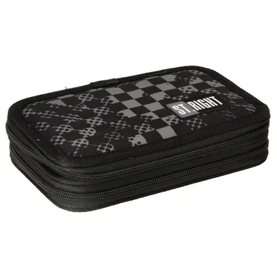 Produktbild von Doppeltes Federmäppchen mit Zubehör Chessboard Crush