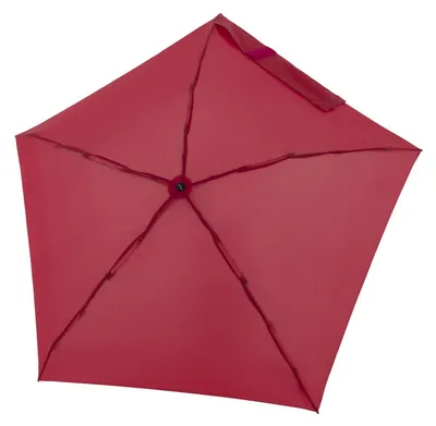 Image de doppler parapluie de poche parapluie Compact Nano Uni Solid Viva Magenta bordeaux