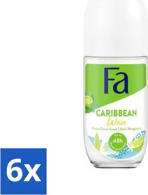 Produktbild von Fa Deodorant Roller Lime Squeeze 50 ml - Vorteilspack - 6 Stücke