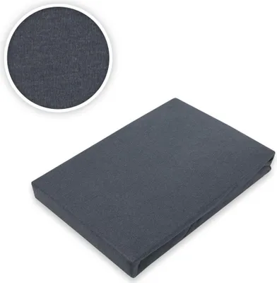 Produktbild von Jersey Spannbettlaken Anthrazit in verschiedenen Grössen 60 x 120 - 70 x 140 cm