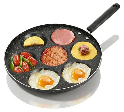 Produktbild von Antihaft-Pfanne mit 7 Löchern für Eier und Pfannkuchen