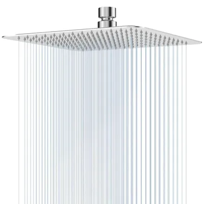 Produktbild von Regenduschkopf 12 Zoll (30cm) Quadratisch Edelstahl 304 Chrom Selbstreinigend G1/2