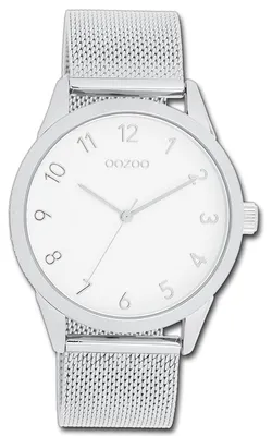 Immagine prodotto di Oozoo Damenuhr, orologio da polso da donna, cinturino in metallo argentato, movimento al quarzo, quadrante analogico, modello D3UOC11320
