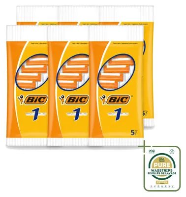 Immagine prodotto di 6 rasoi usa e getta BIC 1 con singola lama - confezione risparmio - 6 pezzi