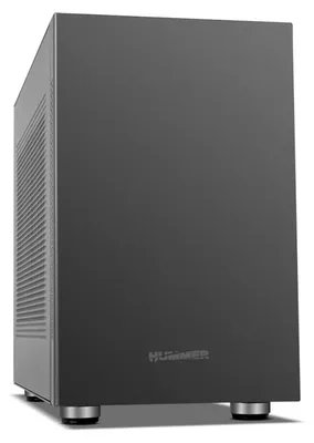 Productafbeelding van NOX Hummer Vault, Micro Tower, PC, Zwart, ITX, micro ATX, Metaal, SPCC, 15,5 cm