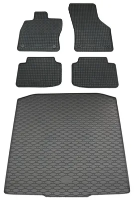 Rigum Gummi Fußmatten + Kofferraumwanne im Set für Skoda Octavia 3 Kombi