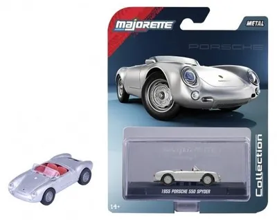 Zdjęcie produktu dla Majorette 8505001007 – Kolekcja 1955 Porsche 550 Spyder – nowy