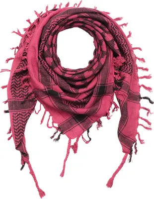 Produktbild von Palituch - Herzen pink - schwarz - Kufiya PLO Tuch
