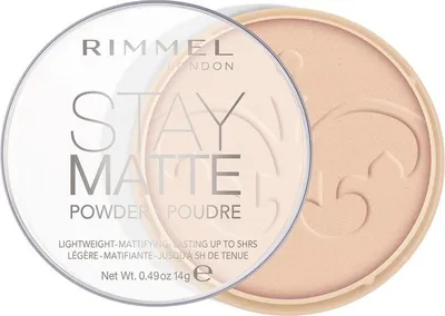 Immagine prodotto di Rimmel Stay Matte polvere opacizzante pressata 005 Silky Beige