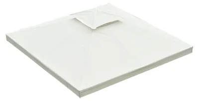 Obrázok produktu pre Náhradná strecha pre záhradný pavilón z kovu - polyester | Farba: Krémová