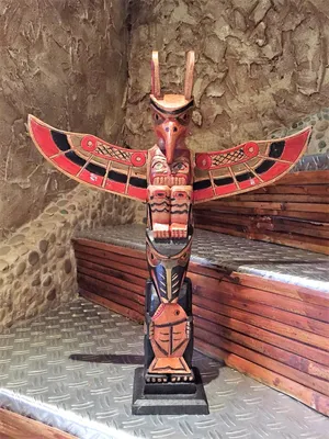 Produktbild von Totempfahl Wappenpfahl Marterpfahl Totem Pole Totem Stake 40cm