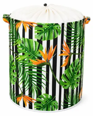 Image de Panier de rangement en polyester multicolore - L 37 × P 37 × H 40 cm