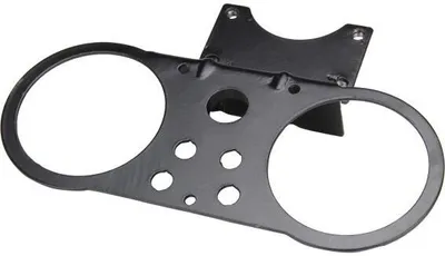 Productafbeelding van Cockpit, snelheidsmeterhouder, toerentellerhouder, bevestigingsplaat, zwart, Casal K-190 Sport