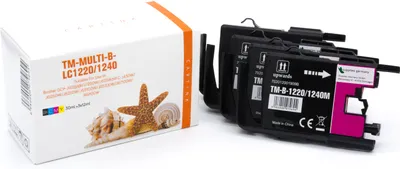 Produktbild von [ MultiPack ] Tinte/Tintenpatrone 4.6-LC1220MULTI kompatibel mit Brother LC-1220BK [ LC-1220 ]