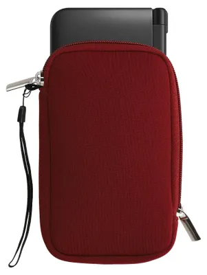 Produktbild von kwmobile Tasche kompatibel mit Nintendo 3DS XL - Handheld Spielekonsole Neopren Hülle in Bordeaux