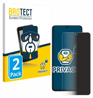 Produktbild von 2x BROTECT Sichtschutzfolie für Xiaomi Redmi Note 13 Pro 5G / 4G Anti-Spy Privacy Sichtschutz Blickschutz Folie Blaulicht-Schutz