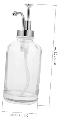 Produktbild von Mehrzweck-Sirupspender aus Glas mit Edelstahlpumpe für Honig und Sirup, BPA-frei, Lebensmittelspender für Café, Bäckerei und Zuhause
