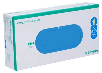 Produktbild von B. Braun Vasco® Nitril white Einmalhandschuhe / Untersuchungshandschuhe