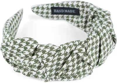 Produktbild von styleBREAKER Damen Haarreif mit Hahnentritt Muster in dezenter Rüschen Optik, Haarband Pepita, Haarschmuck 04027044