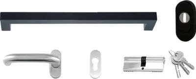 Obrázok produktu pre Sada kovania antracitové madlo 160 cm Ľ
