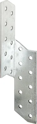 Zdjęcie produktu dla Alberts 838195 Kotwy do krokwi i płatwi, ocynkowane metodą Sendzimira, 32 x 32 x 170 mm, zestaw 100 sztuk
