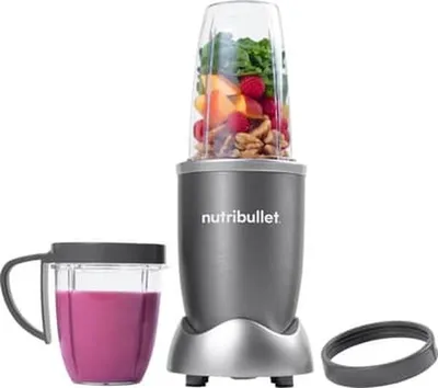 Zdjęcie produktu dla NutriBullet NB606DG, Blender stołowy, 0,7 l, Rozgniatacz do lodu, 600 W, Srebrny
