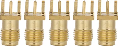 Image de 100 Pcs SMA Female Base Socket 4 Pin RF Connector Wide Bandwidth SMAKE Edge Mount Connector Adapter