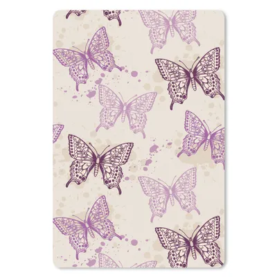 Produktbild von MuchoWow® Mauspad Mousepad Tiere - Muster - Schmetterling 40x60 cm - Mousepads - Maus Mat - Pad - Mausunterlage - Schreibtisch Accesoire