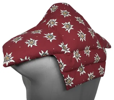 Produktbild von Nackenkissen Komfort - Blume-Edelweiß - Kirschkernkissen - Wärmekissen & Kältekissen - 5-Kammer Rücken Schulter Nacken