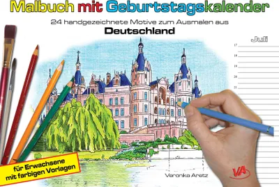 Produktbild von Malbuch mit Geburtstagskalender aus Deutschland