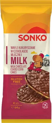 Produktbild von Sonko Maiswaffeln mit Vollmilchschokolade, 64 g