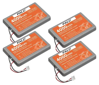 Immagine prodotto di Batteria di ricambio, capacità 4000 mAh, compatibile con PlayStation 5, 4Batterie