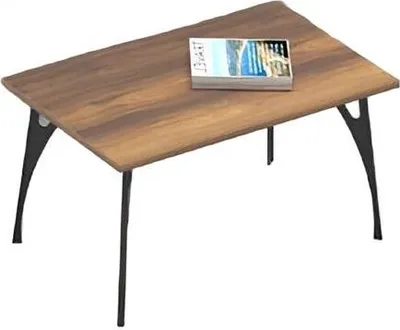 Image de Bureau Table basse marron Table d'appoint en bois Petite table en bois