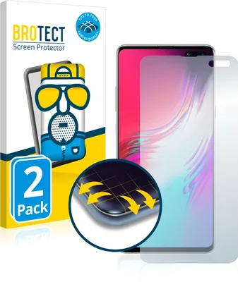 Produktbild von 2x BROTECT Fullscreen Schutzfolie für Samsung Galaxy S10 5G Displayschutz Folie Fullcover Matt Entspiegelungsfolie