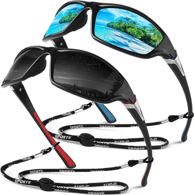 Image de Lunettes de soleil homme Lunettes de sport polarisées UV400 Cat 3 CE