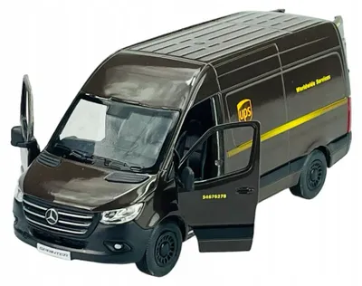 Obrázek produktu pro KINSMART, model auta Mercedes-Benz Sprinter, měřítko 1:48, barva hnědá