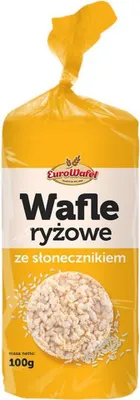 Productafbeelding van Eurowafle Rijstwafels met zonnebloempitten, 100 gram