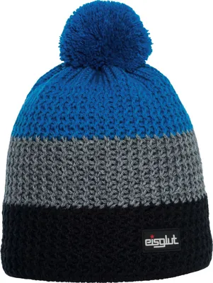 Image de Bonnet à pompon tricoté Eisglut Stormyo, noir, taille unique