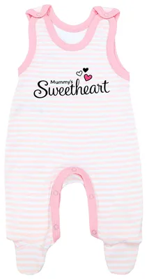 Produktbild von TupTam Unisex Baby Strampler mit Spruch I love Mum and Dad, Farbe: Mummy's Sweetheart Streifen Rosa, Größe: 74
