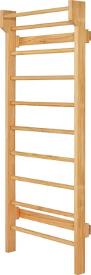 Obrázok produktu pre COSTWAY Lezecký rám Stenové tyče Gymnastická stena Domáce športové vybavenie Gymnastika Fitness 195x80x14cm Drevo