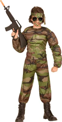 Produktbild von SUPER MUSKEL SOLDAT (Muskelshirt, Hose, Stirnband) 128