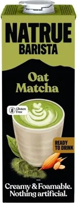 Obrázok produktu pre Natrue Barista | Ovsenný nápoj Matcha – 1 l – vegánska alternatíva mlieka – bezlepkový – rastlinný nápoj