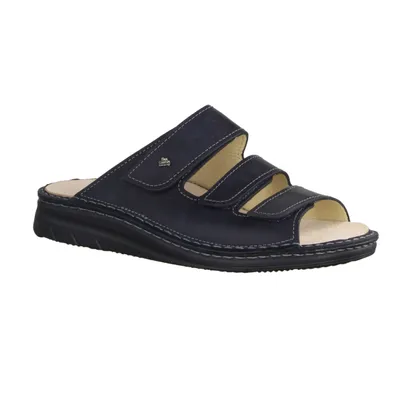 Obrázek produktu pro Finn Comfort Mataro pánská mula, kůže, tmavě modrá, pohodlná - Marken Finn Comfort, Blau, leder (antik)