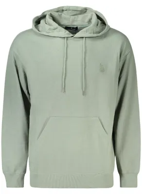 Produktbild von Grünes Herren Langarm-Kapuzen-Sweatshirt mit Logo-Stickerei