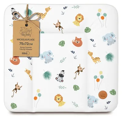 Produktbild von Wickelauflage wasserdicht 75 x 72 cm abwischbar Wickelunterlage Baby Safari