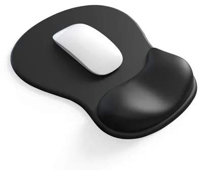 Produktbild von Ergonomisches Mauspad mit Gelkissen, Mauspad mit Handgelenkauflage, rutschfestes Mauspad mit Handgelenkauflage und Handgelenkauflage für Computer/Laptop (schwarz)