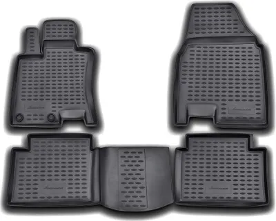 Produktbild von Fussmatten Set Element TPE Gummi 3D, wasserdicht, hoher Rand, rutschfest, passgenau – kompatible mit NISSAN Qashqai+2, 2008-2013, 4 tlg.