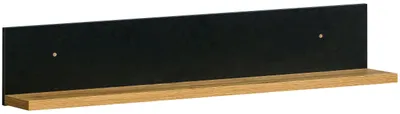 Produktbild von Wandregal Wandboard Lamia 90x17x18cm Eiche Wotan schwarz