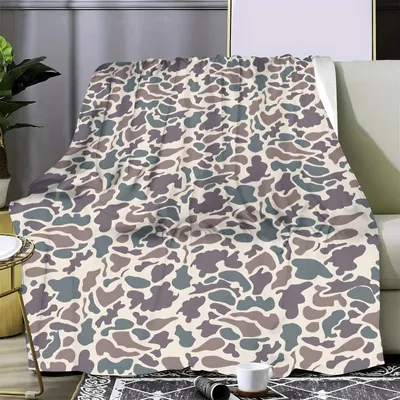 Productafbeelding van Flanellen Deken met Camouflagepatroon 150x200 cm